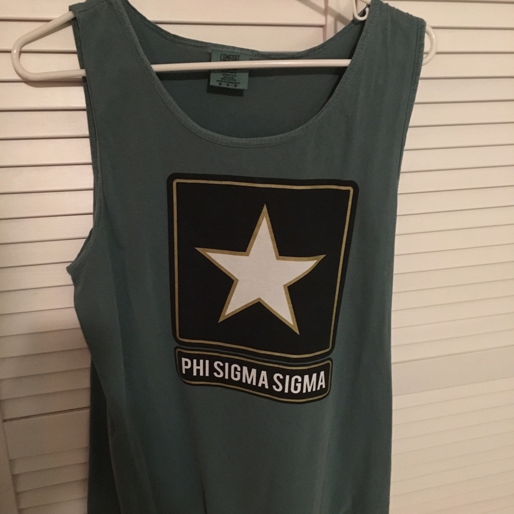 Comfort colors Phi Sig tank top